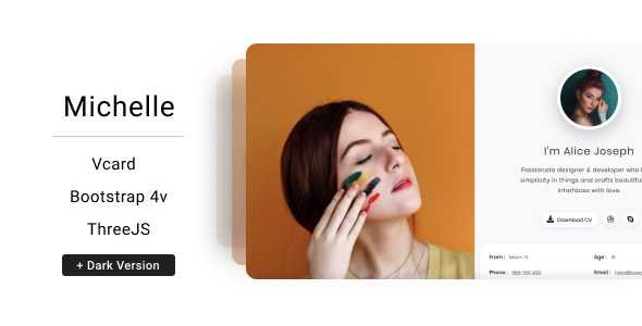 Michelle - vCard / Resume / CV Template