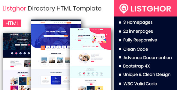 Listghor - Directory &  Listing HTML Template