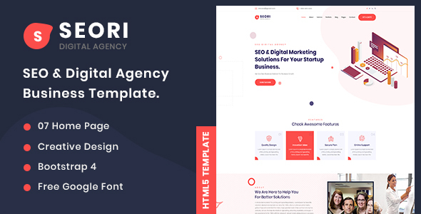 Seori - SEO & Digital Marketing HTML5 Templete
