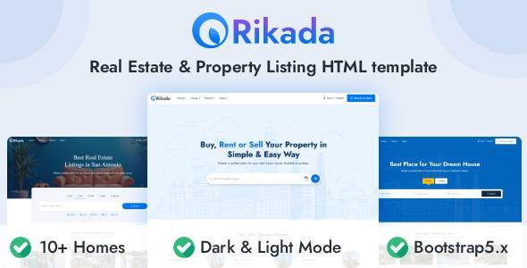 Rikada - Real Estate & Property Listing HTML Template