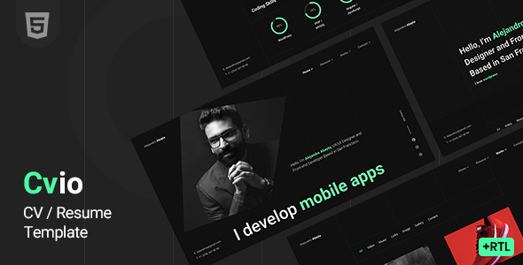 Cvio - Personal Portfolio Template