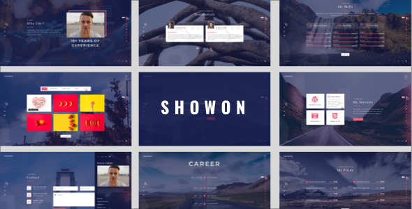 Showon -  Full Screen Personal HTML Portfolio Template