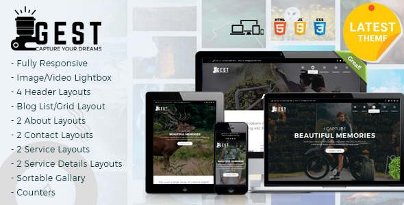 Gest - Photography HTML Template