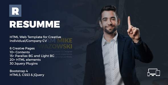 Resumme - HTML Theme for Creative CV