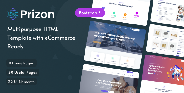 Prizon - Multipurpose HTML Template with eCommerce Ready