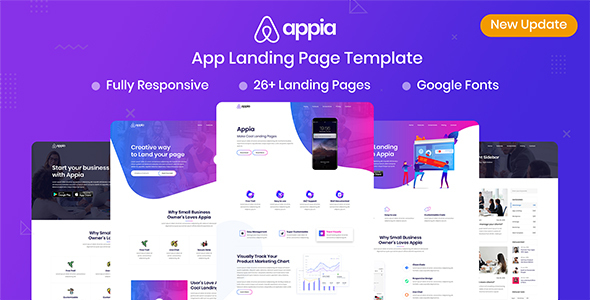 Appia - App Landing Page Template