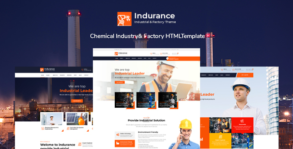 Indurance - Chemical & Factory HTML Template