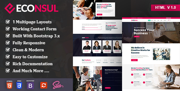 Econsul - Consulting Finance HTML Template