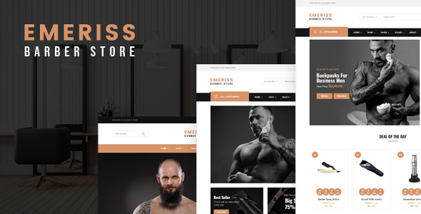 Emeriss - Barber Store HTML Template