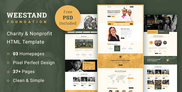 Weestand - Charity HTML Template