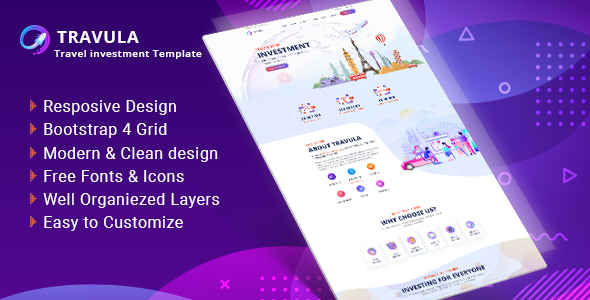 Travula - Travel Investment Websites HTML Templates