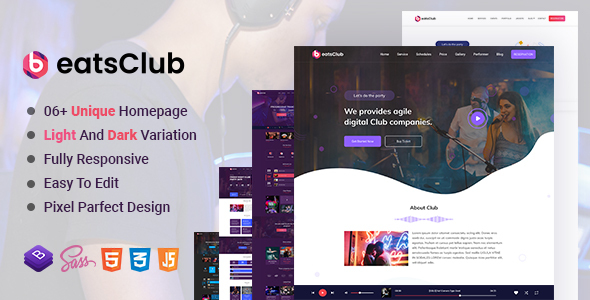 Beatsclub - Nightlife & Event Template