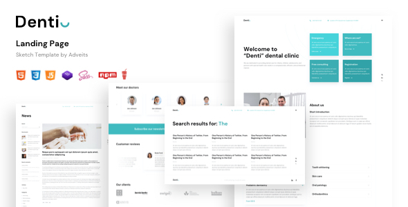 Denti - Landing page HTML Template