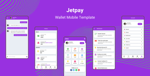 Jetpay - Wallet Mobile Template