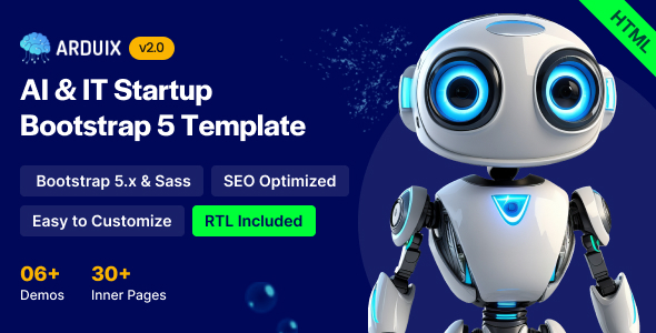 Arduix - AI & IT Startup Bootstrap 5 Template
