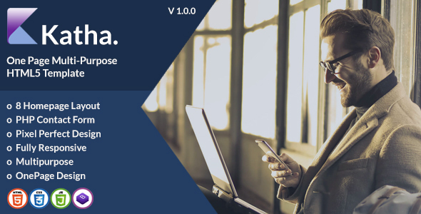 Katha - One Page Multi-Purpose HTML5 Template