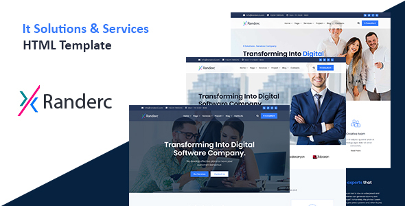 Randerc - It solutions and services company HTML template