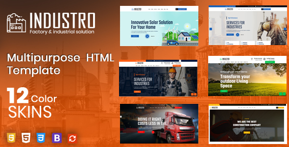 Industro - Factory & Industrial HTML Template