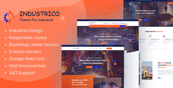Industrico - Industrial And Engineering HTML Template