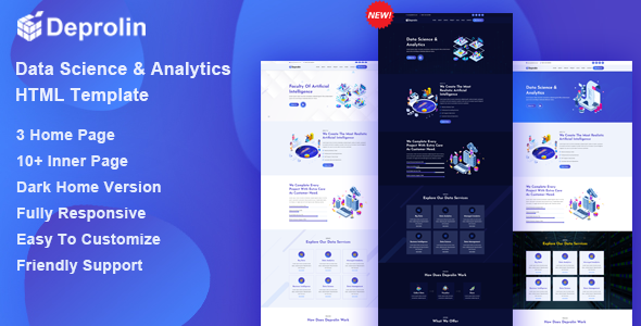 Deprolin - Data Science & Analytics HTML Template