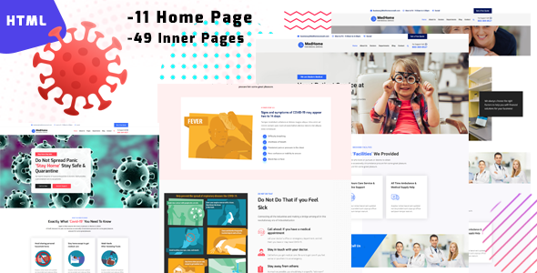 MedHome -  Medical & Corona(covid-19) Virus Protection Template