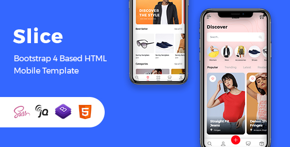 Slice - Mobile eCommerce HTML Template