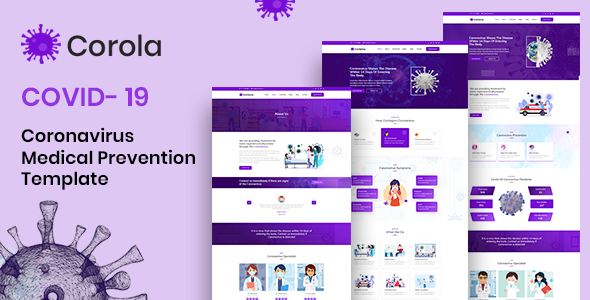 Corola - Coronavirus (COVID-19) Medical Prevention HTML Template