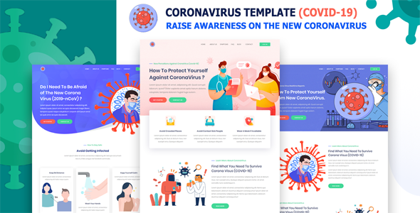 Qovit - Coronavirus & COVID-2019 Medical Prevention Template