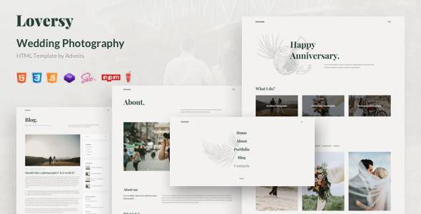 Loversy - Wedding Photography HTML Template