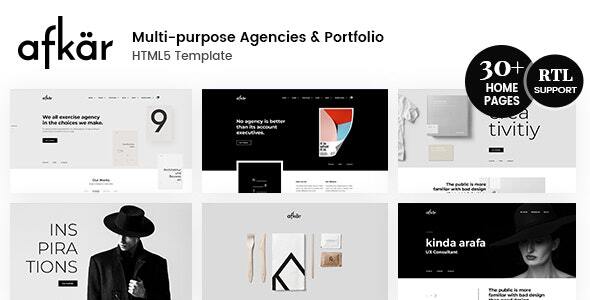 Afkar- Creative Multi-Purpose HTML Theme