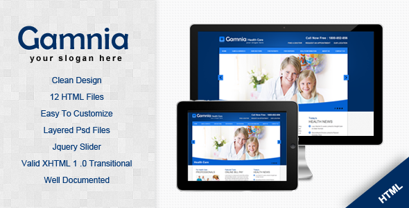 Gamnia Health Care Template