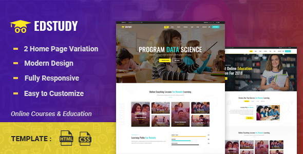 Edstudy - Education LMS and Courses HTML5 Template