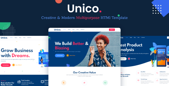 Unico - Multipurpose HTML Template