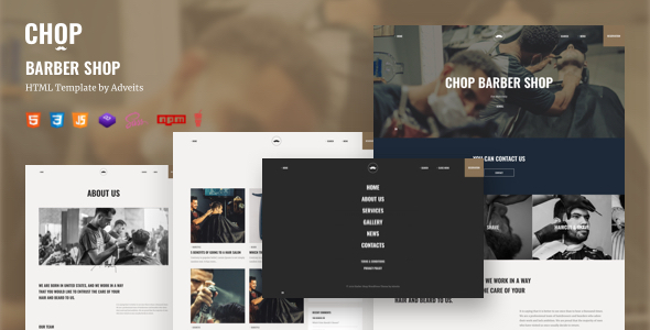 Chop - Barber Shop HTML Template