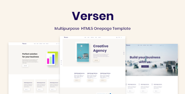 Versen - Multipurpose  HTML5 Onepage Template