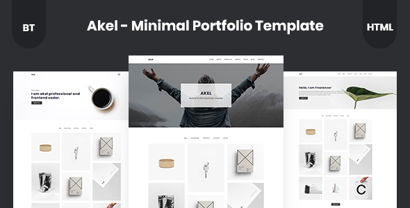 Akel - Minimal Portfolio Template