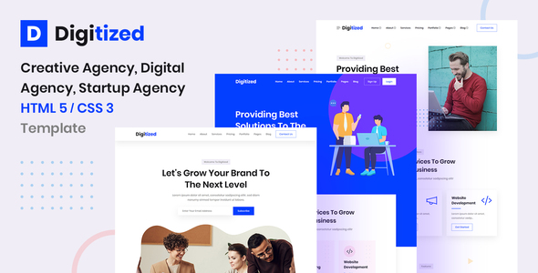 Digitized - Creative Digital Agency HTML5 / CSS3 Template