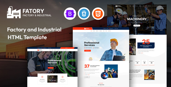 Fatory - Industry & Factory Template
