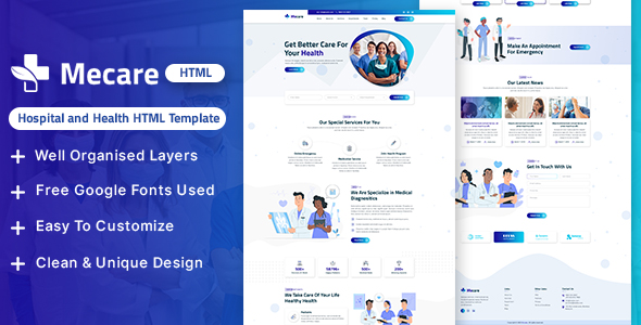 Mecare – Hospital and Health HTML Template