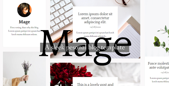 Mage - HTML Blog template