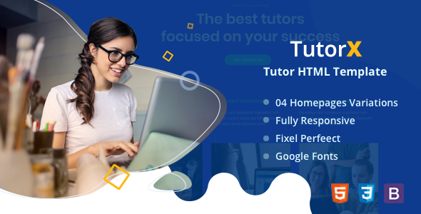 TutorX - Tutoring HTML Template