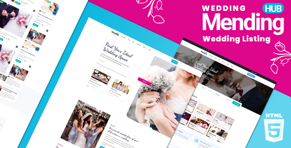 Mendinghub | Wedding Listing HTML5 Template