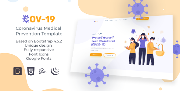 COV-19 - Coronavirus (COVID-19) Social Awareness and Medical Prevention Template