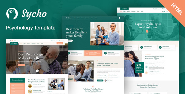 Sycho - Psychology & Counseling HTML5 Template