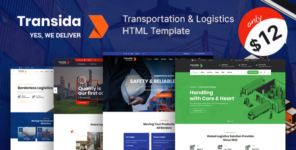 Transida - Logistics & Transportation HTML Template