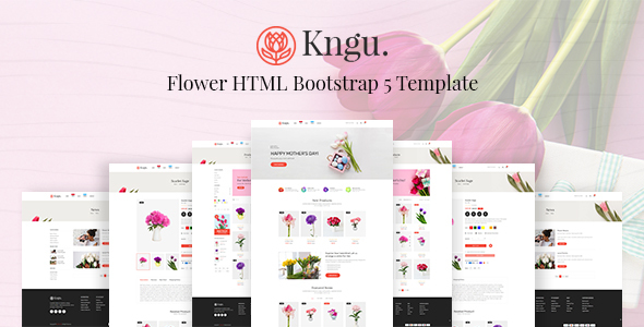 Kngu - Flowers & Florist shop Website Template