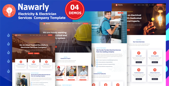 Nawarly - Electricity Repairing & Electrician Services Template