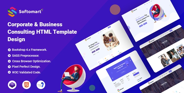 Softomart - Business Consulting HTML Template