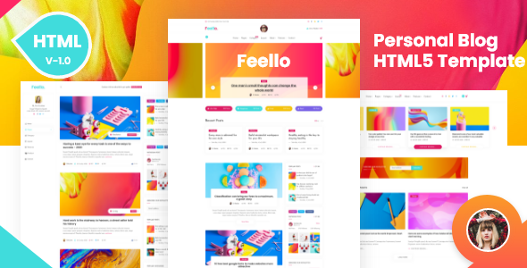 Feello | Personal Blogging HTML5 Template