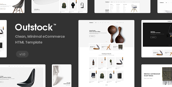 Outstock - Clean Minimal eCommerce Bootstrap 5 Template